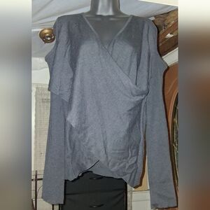 Mustard Seed Charcoal Knit Top